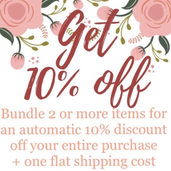 Floral Discount Offer Sign - Picture 1 of 1